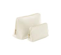 Bagbase Boutique Leather-Look PU Toiletry Bag in Natural | Size: Large Bagbase Natural L