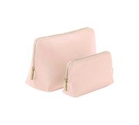 Bagbase Boutique Leather-Look PU Toiletry Bag in Pink | Size: Medium Bagbase Pink M