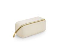 BagBase Boutique Open Flat Mini Accessory Case with Gold Metal Zip