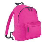 Bagbase Childrens/kids Fashion Backpack Fuchsia/graphite (One Size)