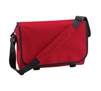 (One Size, Classic Red) Bagbase Contrast Detail Messenger Bag