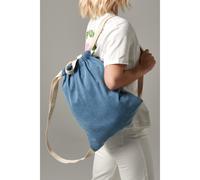 BagBase Denim Drawstring Bag | 12 Litre Capacity | 100% Cotton | Blue or Light Blue | One Size