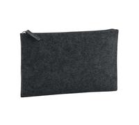 Bagbase Felt Accessory Bag in Charcoal Melange Bagbase Charcoal Melange