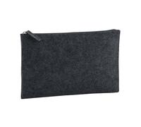 Bagbase Felt Accessory Bag In Charcoal Melange Charcoal Melange