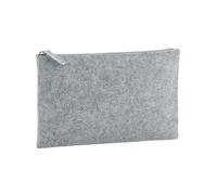 Bagbase Felt Accessory Bag in Grey Melange Bagbase Grey Melange