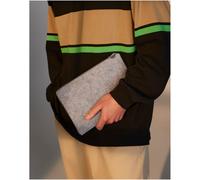 BagBase Felt Accessory Pouch | 1 Litre Capacity | Matching Zipper | Charcoal or Grey | One Size