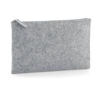 Bagbase Felt Accessory Pouch in Grey Melange Bagbase Grey Melange
