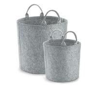 (40cm x 40cm, Grey Melange) Bagbase Felt Trug