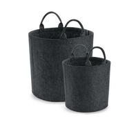 Bagbase Felt Trug Charcoal Melange (30Cm X 30Cm)