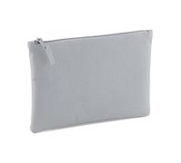 Bagbase Grab Zip Pocket Pouch Bag in Light Grey Bagbase Light Grey