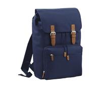 Bagbase Men's Heritage Laptop Backpack Bag (Up To 17inch Laptop) in Navy Bagbase Navy One Size