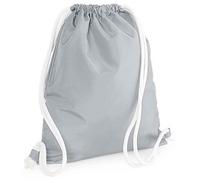 Bagbase Icon Drawstring Bag in Mid Grey Bagbase Mid Grey