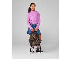 BagBase Leopard Print Mini Backpack with Padded Back Panel