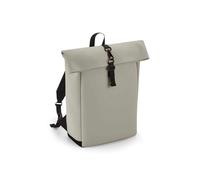 Bagbase Matte PU Roll-Top Backpack Mens Womens Rucksack Travel Bag