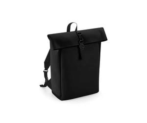 Bagbase Matte PU Roll-Top Backpack Mens Womens Rucksack Travel Bag