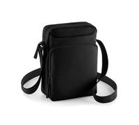 Bagbase Men's Across Shoulder Strap Cross Body Bag Pack of 2 in Black Bagbase Black One Size