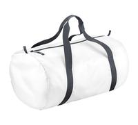 Bagbase Men's Barrel Bag Duffle Water Resistant (32 Litres) Pack of 2 in White Bagbase White One Size