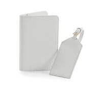 Bagbase Men's Boutique Passport Holder & Luggage Tag Set in Light Grey Bagbase Light Grey One Size