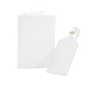Bagbase Men's Boutique Passport Holder & Luggage Tag Set in White Bagbase White One Size