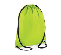 Bagbase Men's Budget Drawstring Bag in Lime Bagbase Lime
