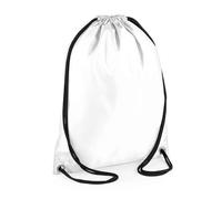 Bagbase Men's Budget Drawstring Bag in White Bagbase White