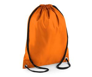 Bagbase Men's Budget Water Resistant Sports Gymsac Drawstring Bag (11 Litres) in Orange Bagbase Orange