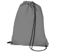 Bagbase Men's Budget Water Resistant Sports Gymsac Drawstring Bag (11L) in Mid Grey Bagbase Mid Grey