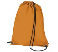 Bagbase Men's Budget Water Resistant Sports Gymsac Drawstring Bag (11L) in Orange Bagbase Orange