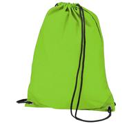 Bagbase Men's Budget Water Resistant Sports Gymsac Drawstring Bag (11L) Pack of 2 in Green Bagbase Green