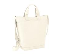 Bagbase Men's Canvas Shoulder Bag in Natural Bagbase Natural