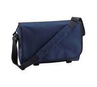 Bagbase Men's Contrast Detail Messenger Bag in Navy Bagbase Navy
