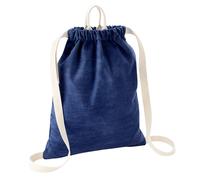 Bagbase Men's Denim Gymsac in Blue Bagbase Blue