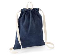 Bagbase Men's Denim Gymsac in Blue Bagbase Blue