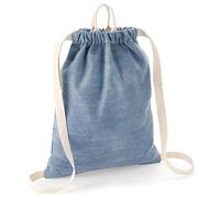 Bagbase Men's Denim Gymsac in Light Blue Bagbase Light Blue