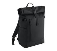 Bagbase Men's Everyday Roll Up Backpack in Black Bagbase Black