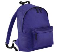 Bagbase Men's Fashion Backpack Rucksack (18 Litres) Pack of 2 in Purple Bagbase Purple