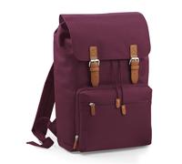 Bagbase Men's Heritage Laptop Backpack Bag (Up To 17inch Laptop) in Burgundy Bagbase Burgundy One Size
