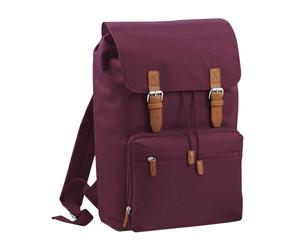 Bagbase Men's Heritage Laptop Backpack Bag (Up To 17inch Laptop) in Burgundy Bagbase Burgundy One Size