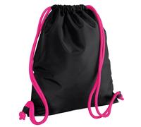 Bagbase Men's Icon Drawstring Bag Gymsac in Black Bagbase Black