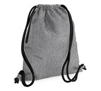 Bagbase Men's Icon Drawstring Bag Gymsac in Mid Grey Bagbase Mid Grey