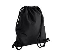 Bagbase Men's Icon Drawstring Bag Gymsac in True Black Bagbase True Black