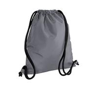 Bagbase Men's Icon Drawstring Bag Gymsac Pack of 2 in Grey Bagbase Grey