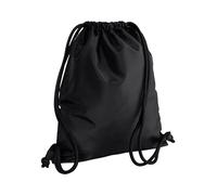 Bagbase Men's Icon Drawstring Bag Gymsac Pack of 2 in Jet Black Bagbase Jet Black