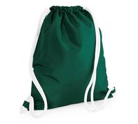 Bagbase Men's Icon Plain Drawstring Bag in Bottle Green Bagbase Bottle Green