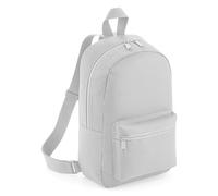 Bagbase Men's Mini Essential Backpack Rucksack Bag in Light Grey Bagbase Light Grey