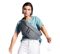 Bagbase Men's Oversized Crossbody Bag in Grey Bagbase Grey One Size