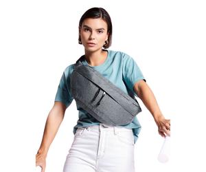 Bagbase Men's Oversized Crossbody Bag in Grey Bagbase Grey One Size