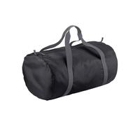 Bagbase Men's Packaway Barrel Bag in True Black Bagbase True Black