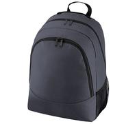 Bagbase Men's Plain Universal Backpack Rucksack Bag (18 Litres) in Mid Grey Bagbase Mid Grey