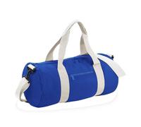 Bagbase Men's Plain Varsity Barrel Duffle Bag (20 Litres) in Bright Blue Bagbase Bright Blue One Size